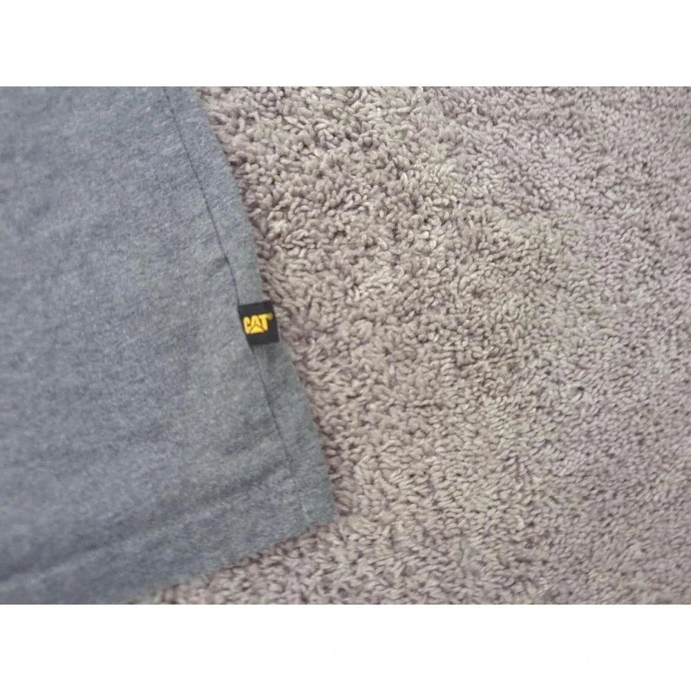 CAT Caterpillar Graphic Tee‎ Mens XL Gray Excellent Short Sleeve Logo Shirt